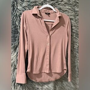 Dynamite Long Sleeved Top - Size XS | Color: Brown